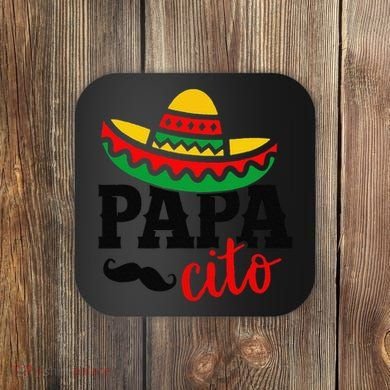 Papa Cito Fathers Day Funny Mexican Cico De Mayo Dad Coaster