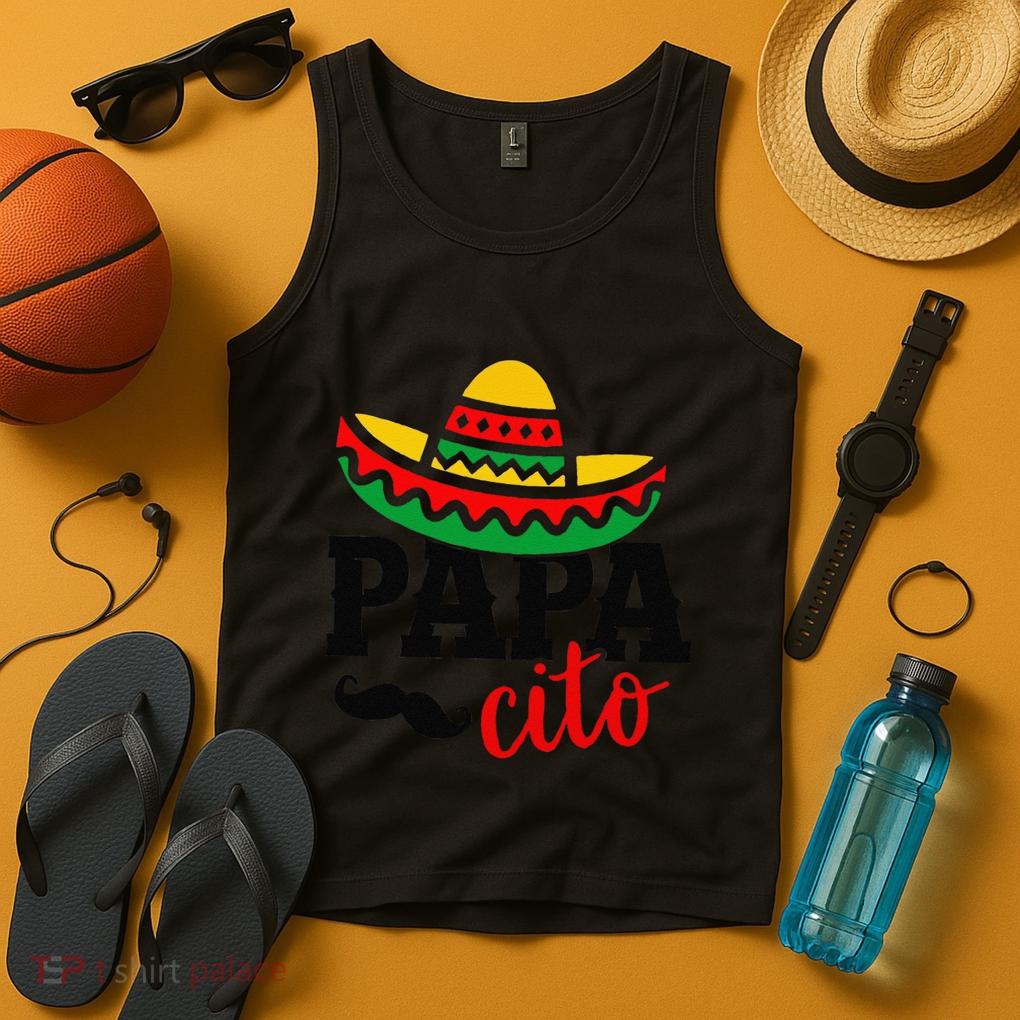 Papa Cito Fathers Day Funny Mexican Cico De Mayo Dad Tank Top