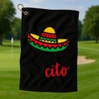 Papa Cito Fathers Day Funny Mexican Cico De Mayo Dad Golf Towel thumb 1