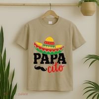 Papa Cito Fathers Day Funny Mexican Cico De Mayo Dad T-Shirt thumb 2