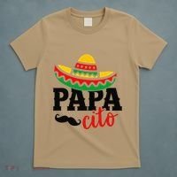 Papa Cito Fathers Day Funny Mexican Cico De Mayo Dad T-Shirt thumb 5