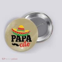 Papa Cito Fathers Day Funny Mexican Cico De Mayo Dad Button thumb 0
