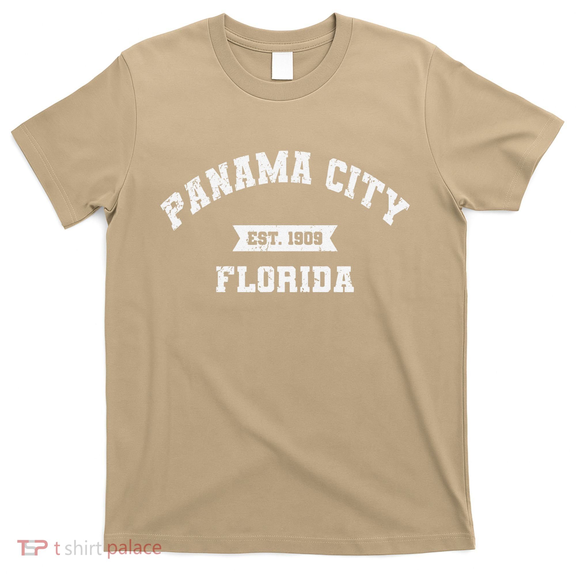 Panama City Florida Fl Vintage Athletic Established T-Shirt