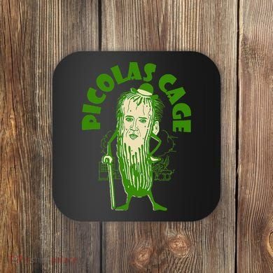 Picolas Cage Funny celebs Meme Cucumber Pickle Cute Coaster
