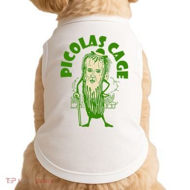 Picolas Cage Funny celebs Meme Cucumber Pickle Cute Doggie Tank