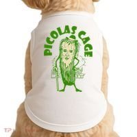 Picolas Cage Funny celebs Meme Cucumber Pickle Cute Doggie Tank thumb 0