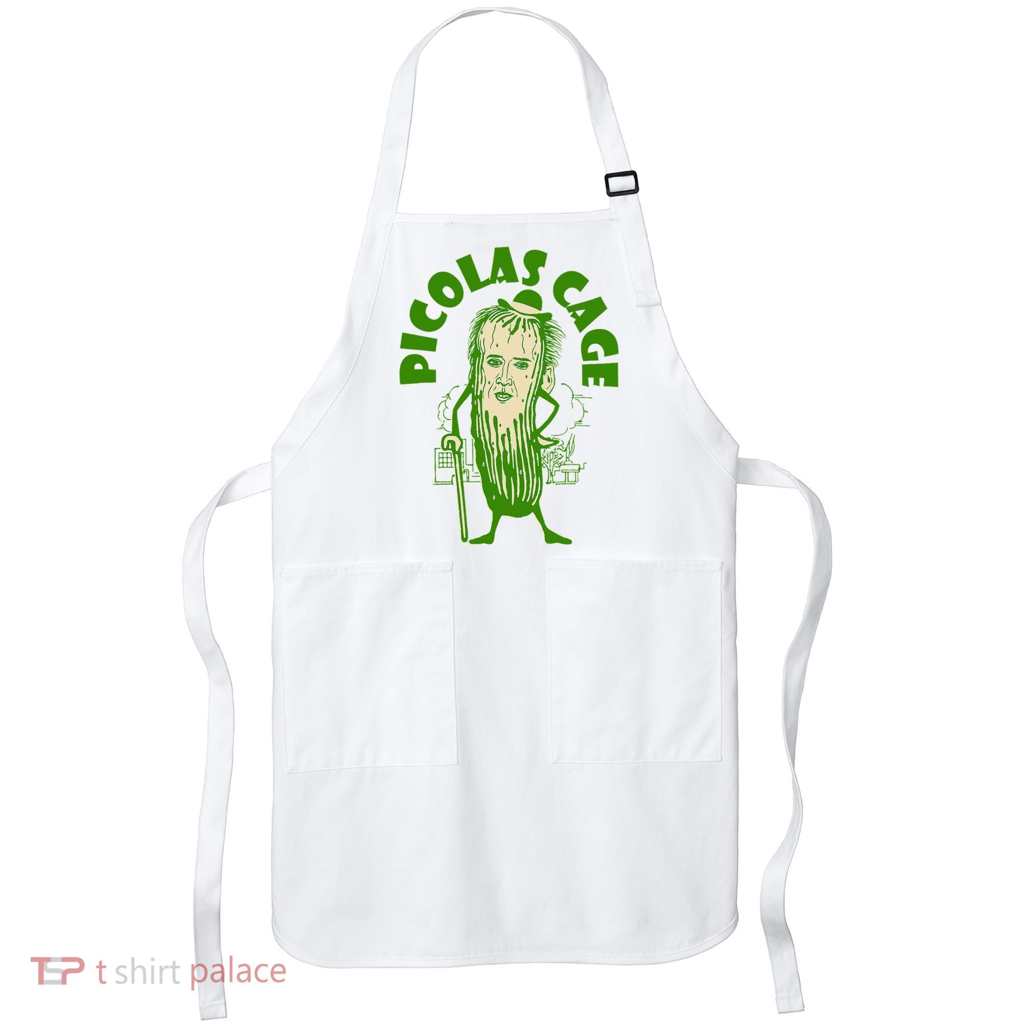 Picolas Cage Funny celebs Meme Cucumber Pickle Cute Apron