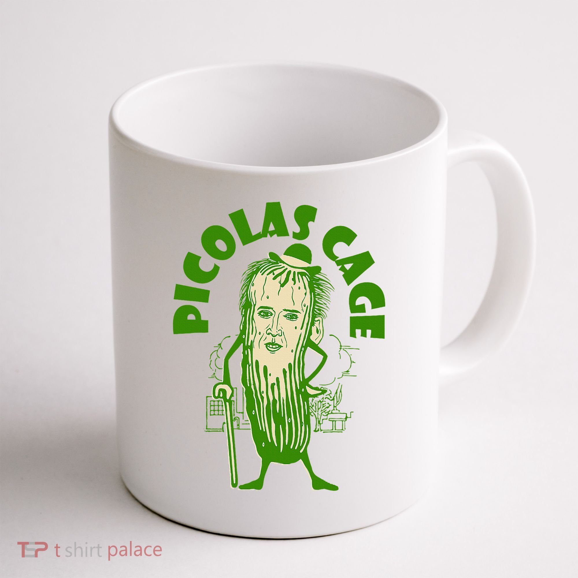 Picolas Cage Funny celebs Meme Cucumber Pickle Cute Coffee Mug