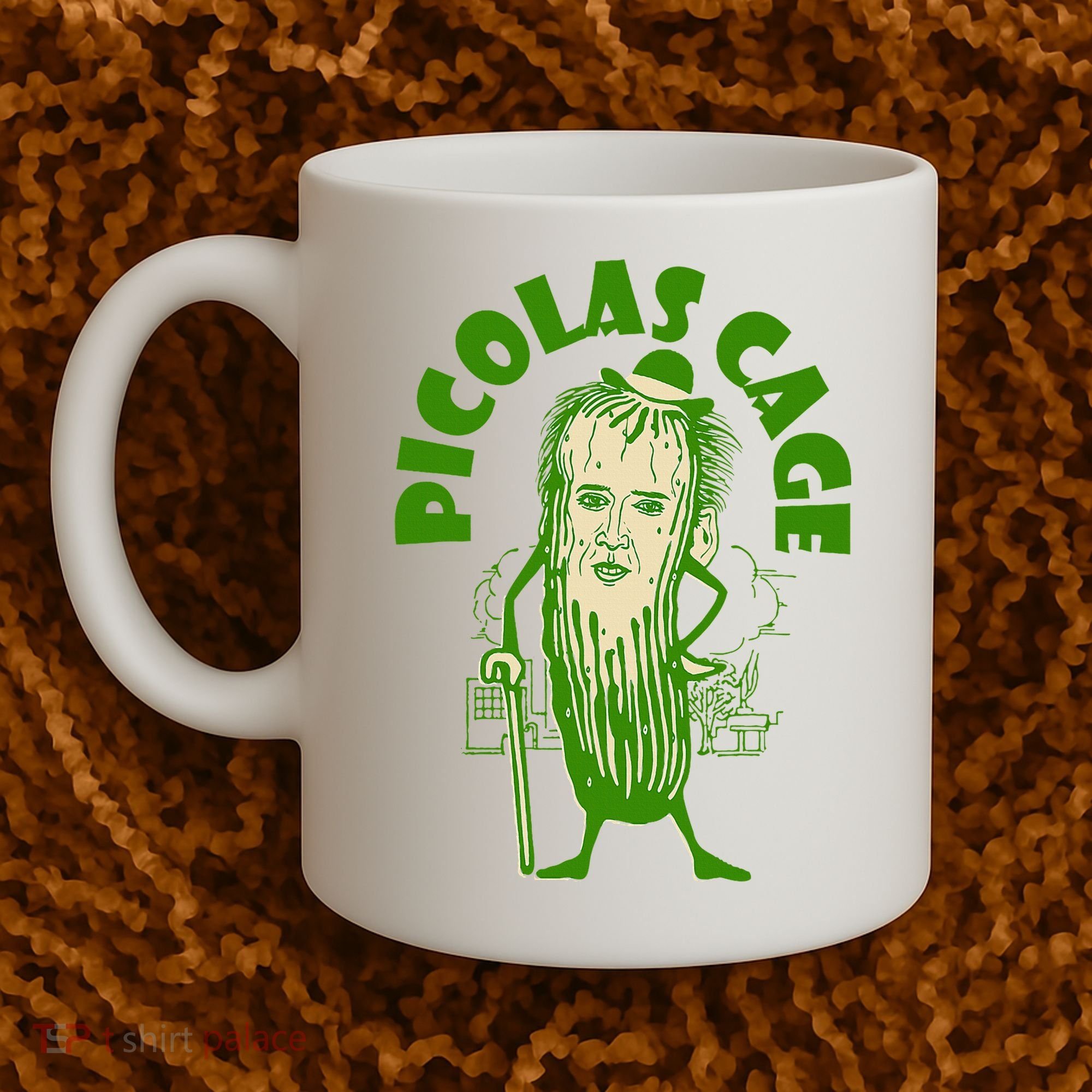 Picolas Cage Funny celebs Meme Cucumber Pickle Cute Coffee Mug