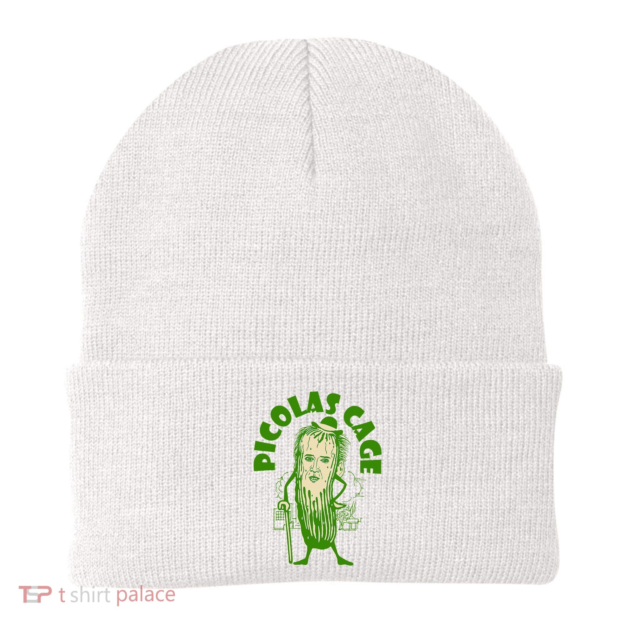 Picolas Cage Funny celebs Meme Cucumber Pickle Cute Beanie