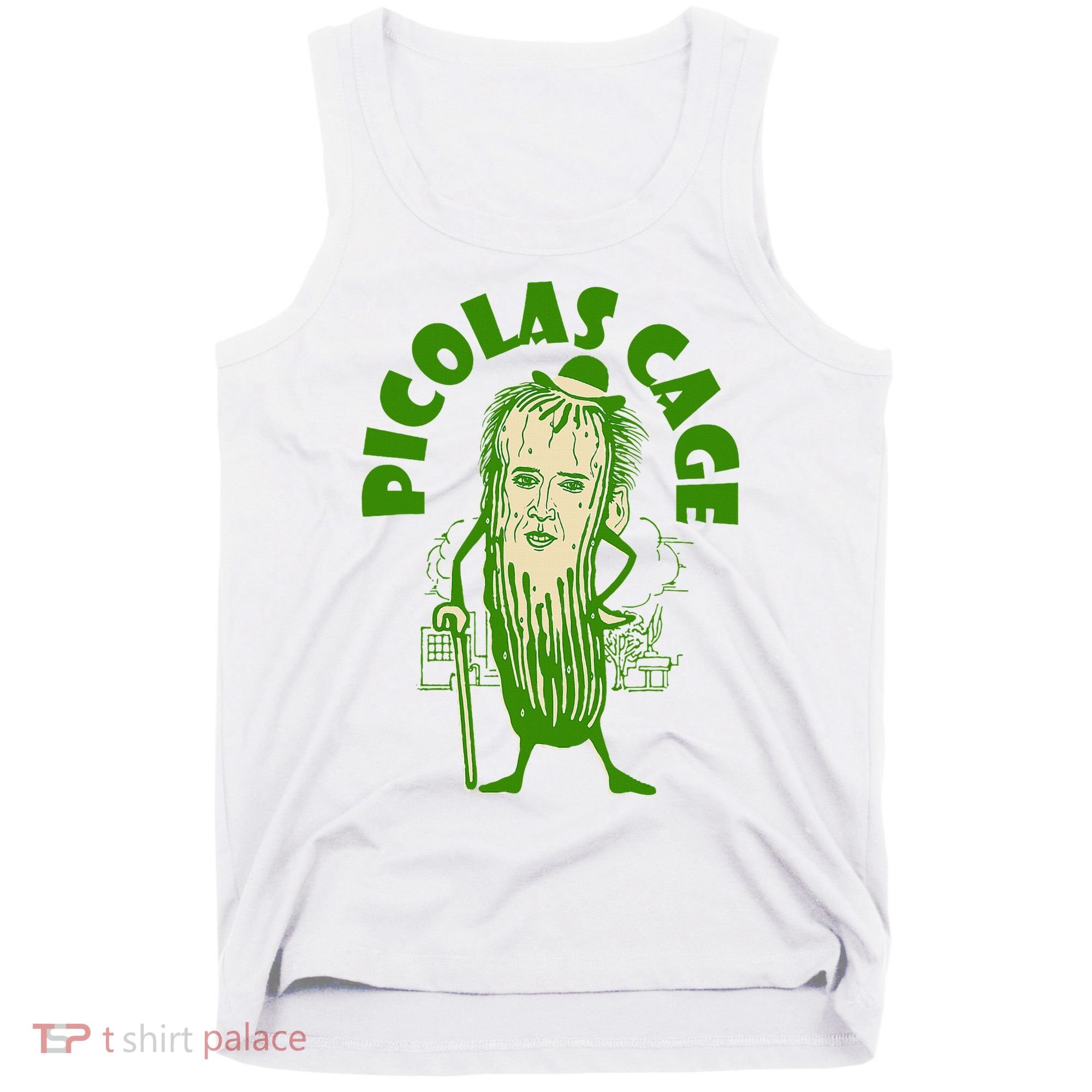 Picolas Cage Funny celebs Meme Cucumber Pickle Cute Tank Top