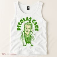 Picolas Cage Funny celebs Meme Cucumber Pickle Cute Tank Top thumb 2
