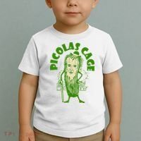 Picolas Cage Funny celebs Meme Cucumber Pickle Cute Toddler T-Shirt thumb 2