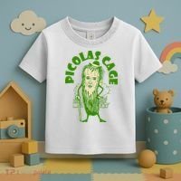 Picolas Cage Funny celebs Meme Cucumber Pickle Cute Toddler T-Shirt thumb 3