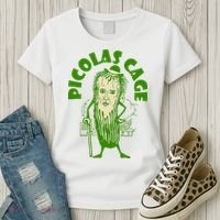 Picolas Cage Funny celebs Meme Cucumber Pickle Cute Women's T-Shirt thumb 3