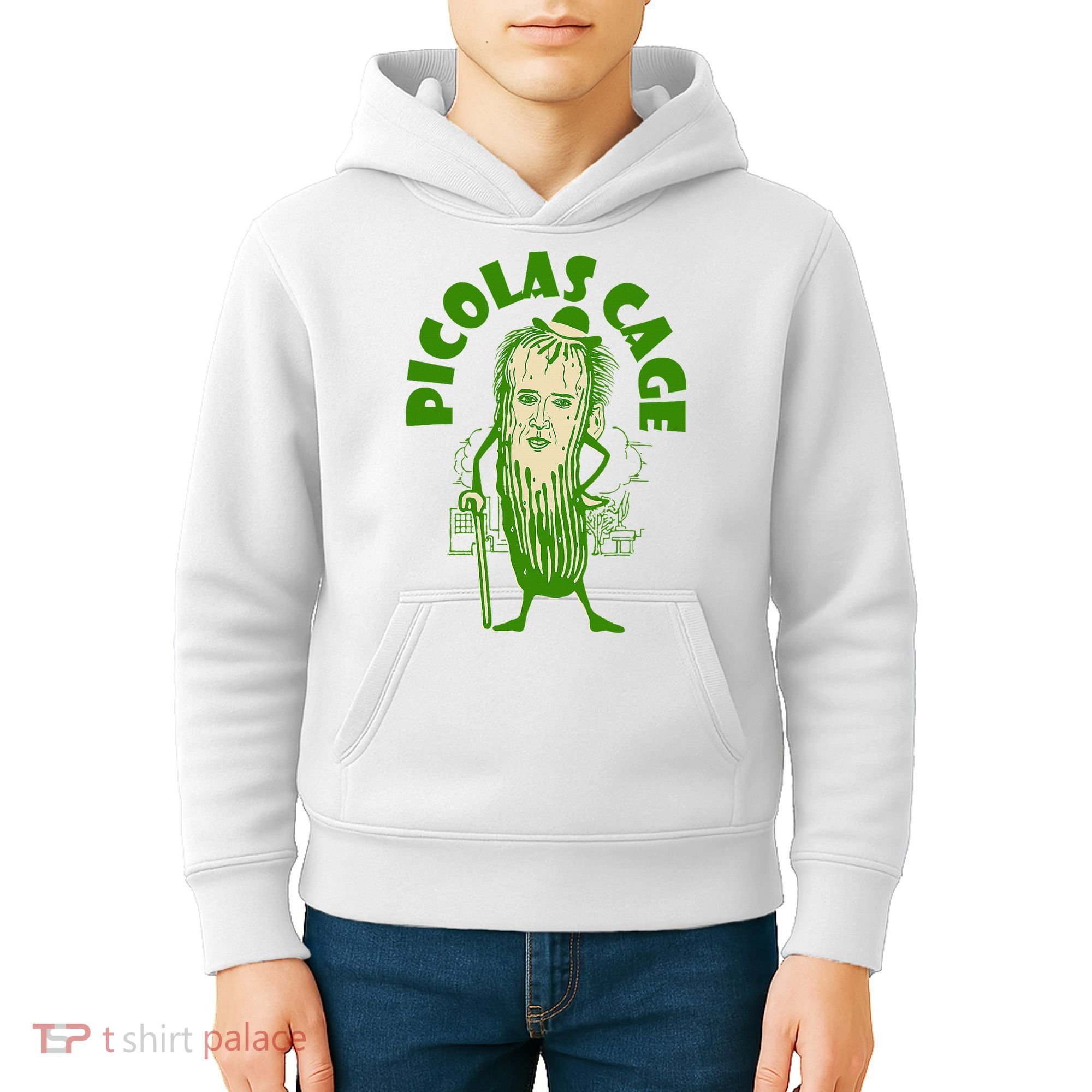 Picolas Cage Funny celebs Meme Cucumber Pickle Cute Kids Hoodie