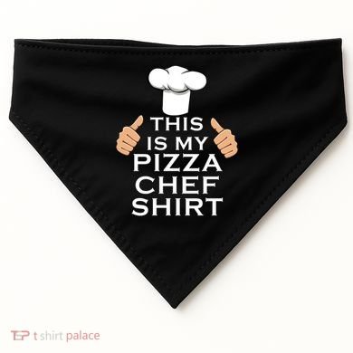 Pizza Chef Funny Pizza Maker Italian Food Great Gift USA-Made Doggie Bandana