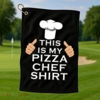 Pizza Chef Funny Pizza Maker Italian Food Great Gift Golf Towel thumb 1