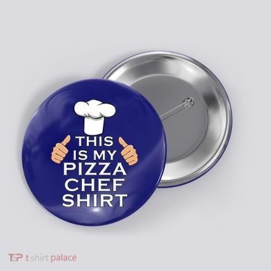 Pizza Chef Funny Pizza Maker Italian Food Great Gift Button
