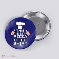 Pizza Chef Funny Pizza Maker Italian Food Great Gift Button thumb 0