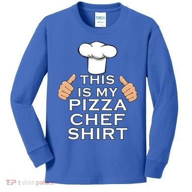 Pizza Chef Funny Pizza Maker Italian Food Great Gift Kids Long Sleeve Shirt