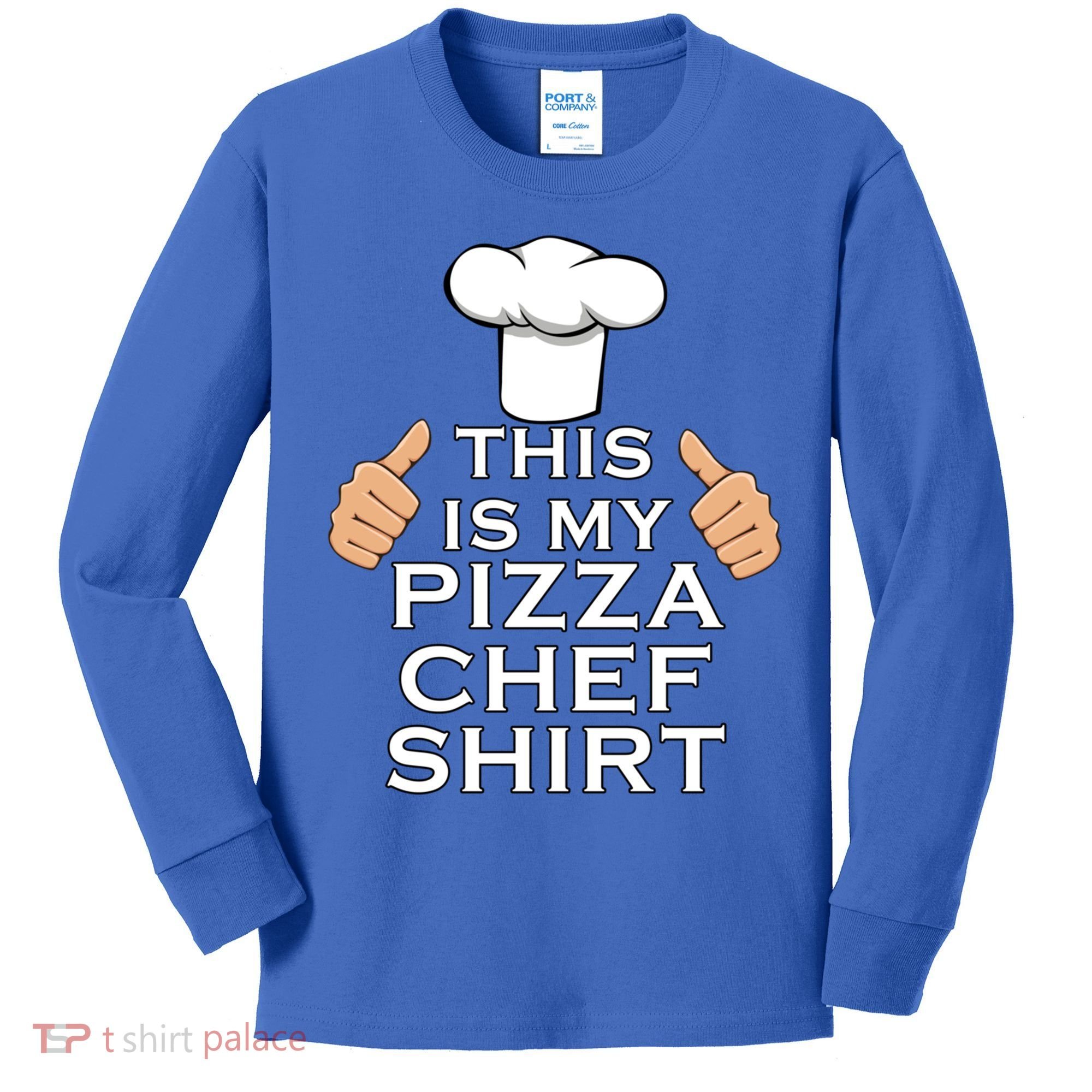 Pizza Chef Funny Pizza Maker Italian Food Great Gift Kids Long Sleeve Shirt