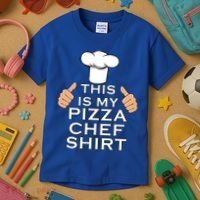 Pizza Chef Funny Pizza Maker Italian Food Great Gift Kids T-Shirt thumb 3