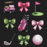 Preppy Coquette Golf For Women Women's Sweatshirt thumb 2