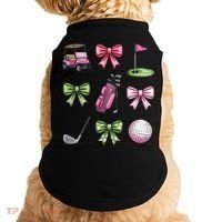 Preppy Coquette Golf For Women Doggie Tank thumb 0