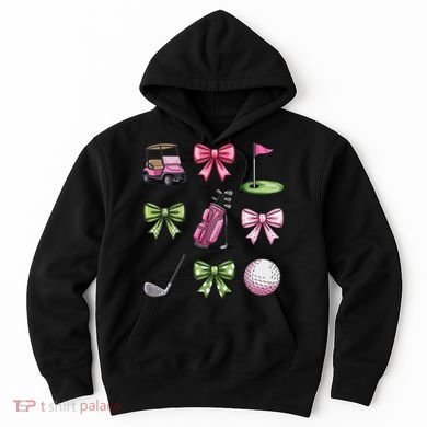Preppy Coquette Golf For Women Hoodie