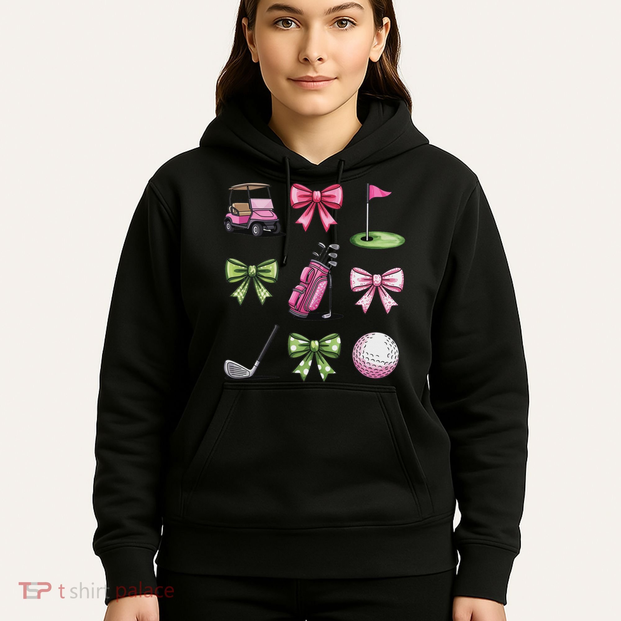 Preppy Coquette Golf For Women Hoodie