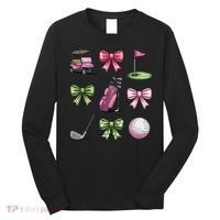 Preppy Coquette Golf For Women Long Sleeve Shirt thumb 0
