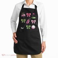 Preppy Coquette Golf For Women Apron thumb 2