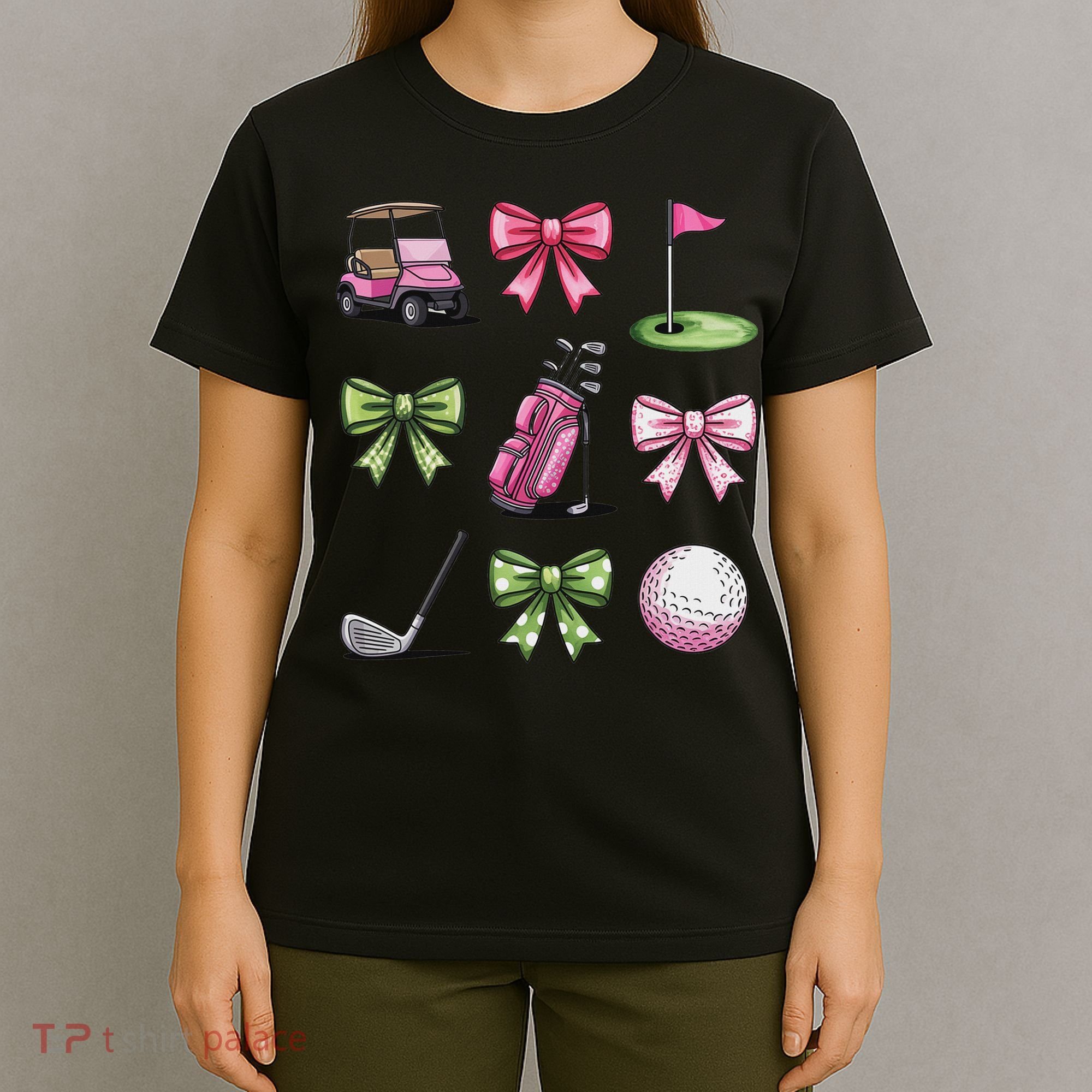 Preppy Coquette Golf For Women T-Shirt