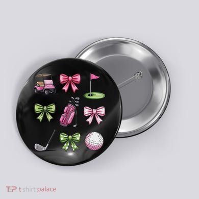 Preppy Coquette Golf For Women Button
