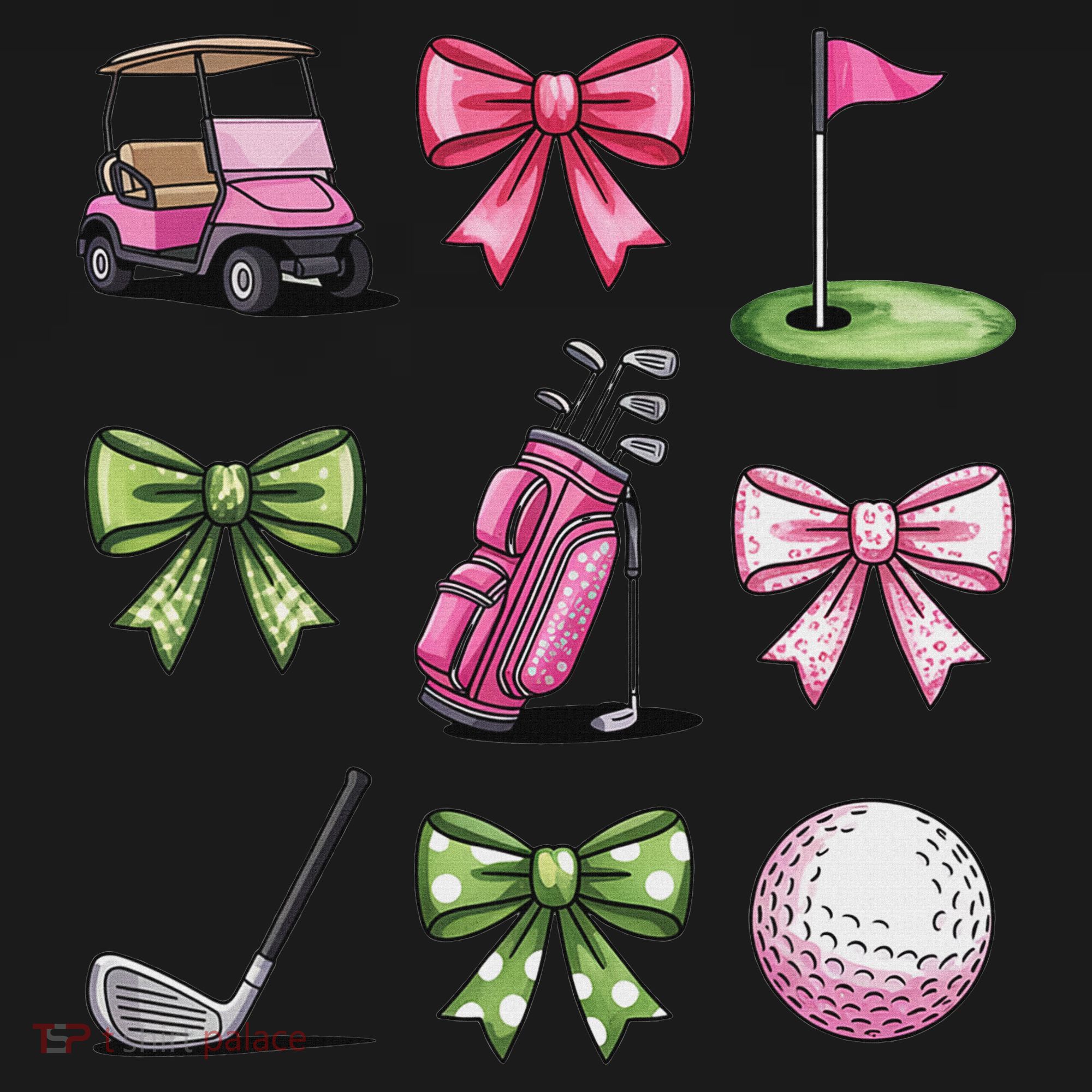 Preppy Coquette Golf For Women Coaster