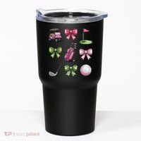 Preppy Coquette Golf For Women Tumbler thumb 0