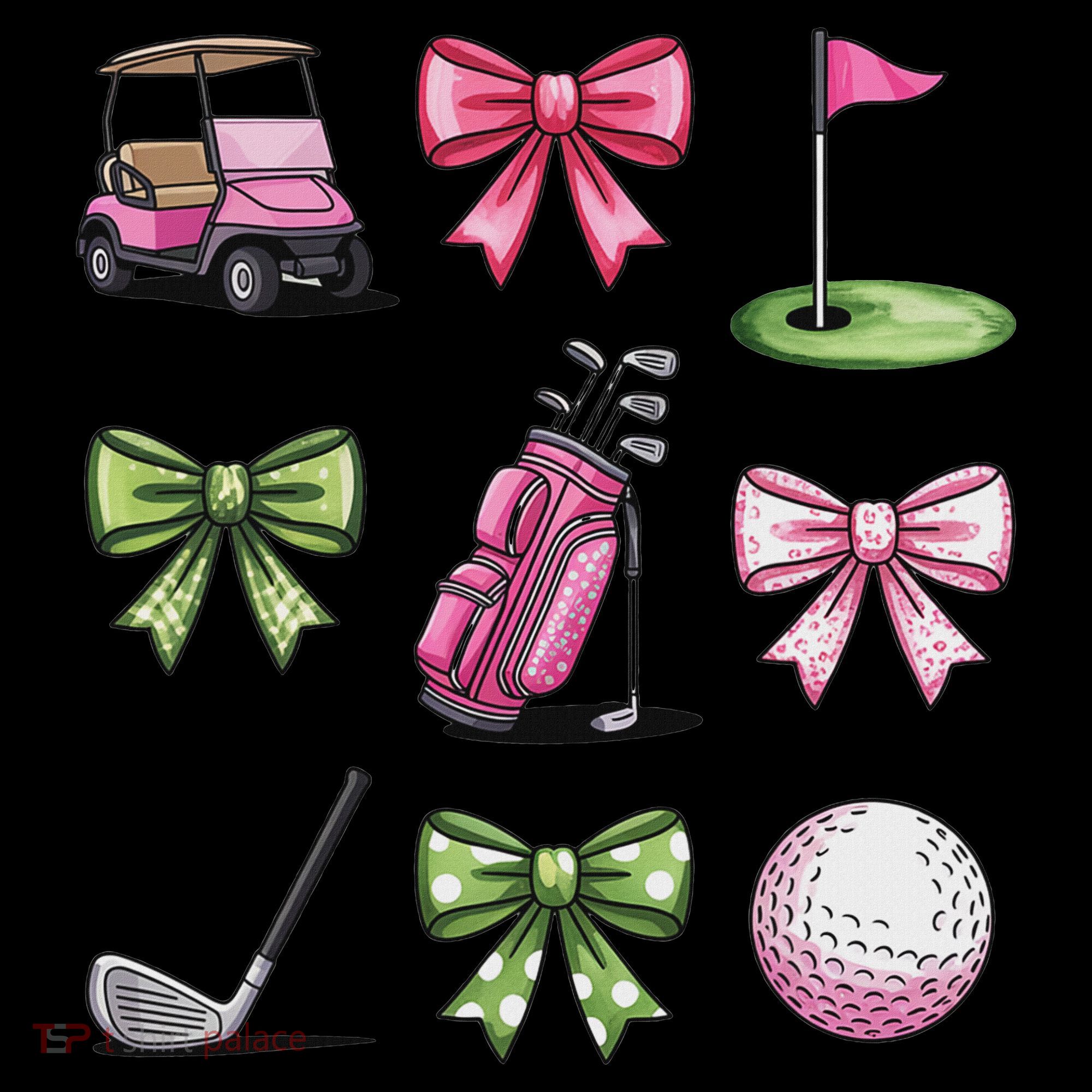 Preppy Coquette Golf For Women Mousepad