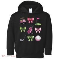 Preppy Coquette Golf For Women Toddler Hoodie thumb 0