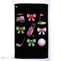 Preppy Coquette Golf For Women Golf Towel thumb 0
