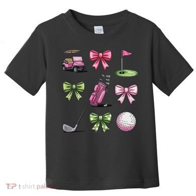 Preppy Coquette Golf For Women Toddler T-Shirt