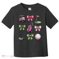 Preppy Coquette Golf For Women Toddler T-Shirt thumb 0