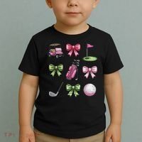 Preppy Coquette Golf For Women Toddler T-Shirt thumb 2