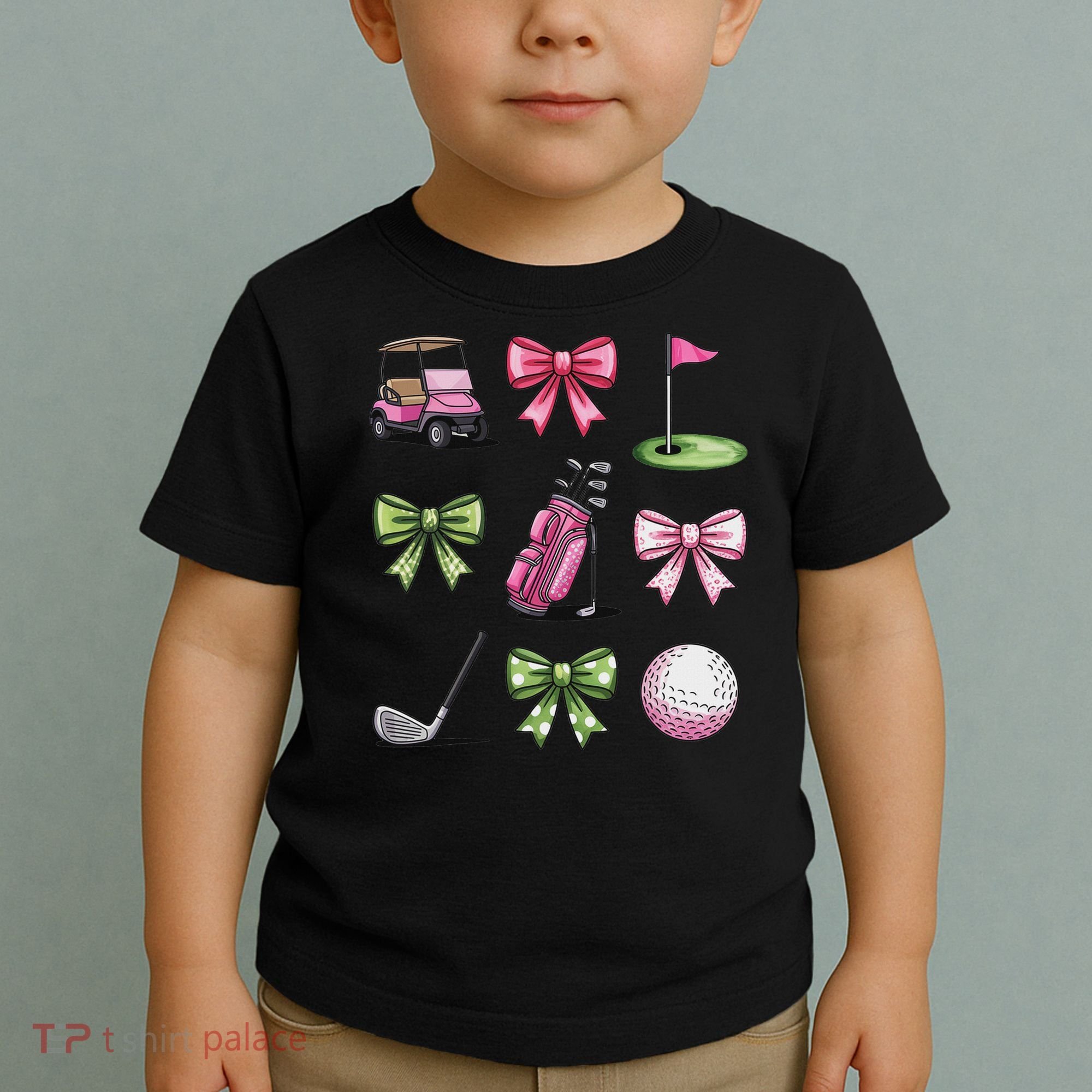 Preppy Coquette Golf For Women Toddler T-Shirt