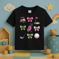 Preppy Coquette Golf For Women Toddler T-Shirt thumb 3