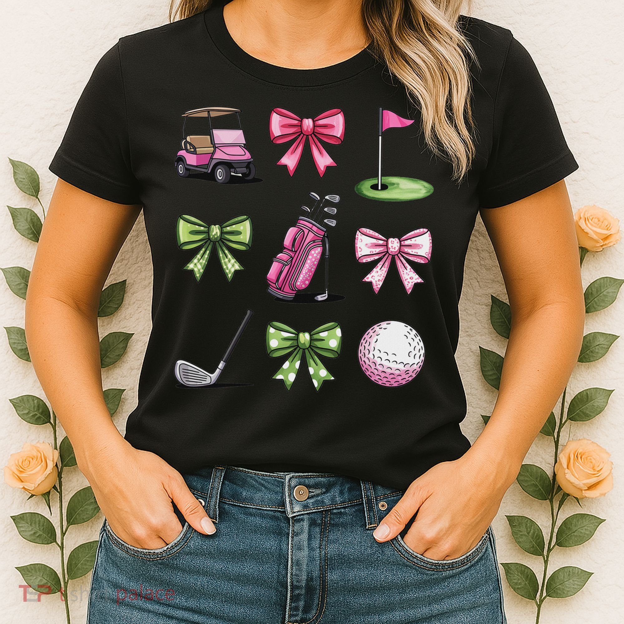 Preppy Coquette Golf For Women Women's T-Shirt