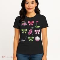 Preppy Coquette Golf For Women Women's T-Shirt thumb 4