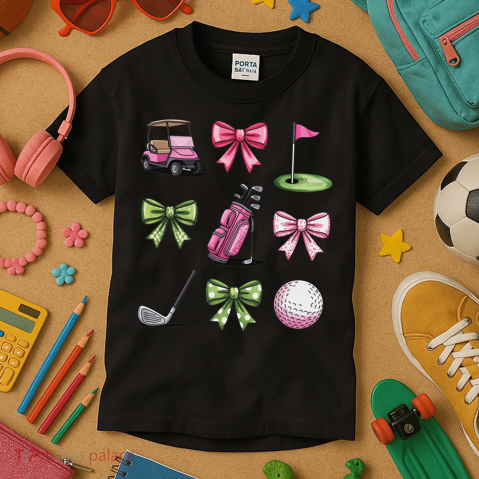 Preppy Coquette Golf For Women Kids T-Shirt