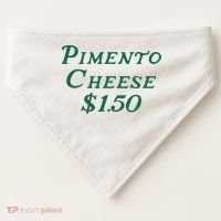Pimento Cheese Golf Foodie Golf Tournament Birthday Party  USA-Made Doggie Bandana thumb 0