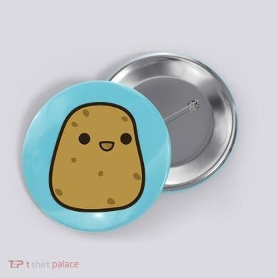 Potato Cool Gift Cute Food Graphic Funny Gift For Potato Lovers Button
